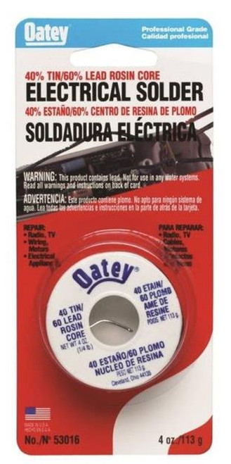 Oatey .063" Diameter 1/4 lb. Rosin Core Solder