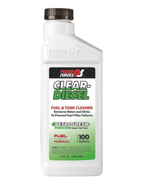Slafter Oil - Power Service Clear Diesel Fuel and Tank Cleaner - 32 fl oz