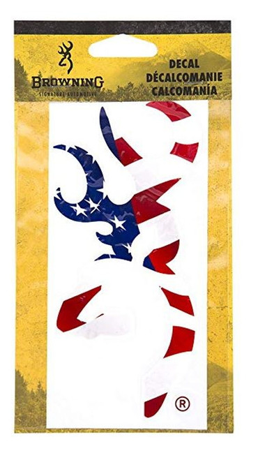 Browning Buckmark Decal, Flag Pattern