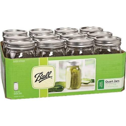 Ball Wide Mouth Mason Canning Jar 1 quart