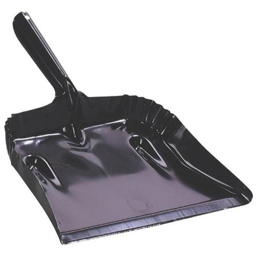 Fulton Heavy Duty Open Dust Pan Steel Black