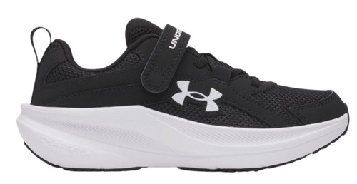 Under Armour Boys Youth Black & White Assert 11 AC Pre-School Running Shoes