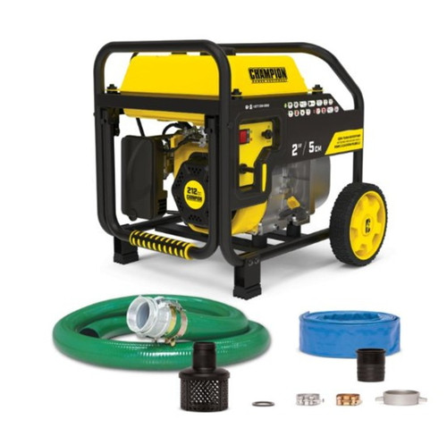 Champion 2IN Semi-Trash Water Pump with Hose Kit 100742