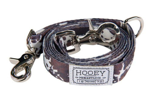 Hooey Nomad Cow Print Dog Leash - OS