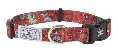 Hooey Nomad Western Red Floral Dog Collar
