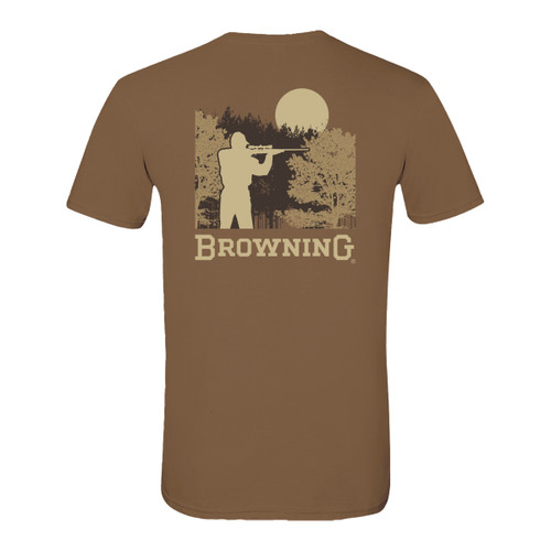 Browning Men's Toffee Game Hunter Logo Short Sleeve T-Shirt