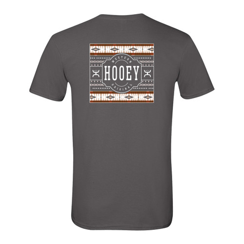 Hooey Men's Charcoal Pecos Desert Patch Logo Short Sleeve T-Shirt