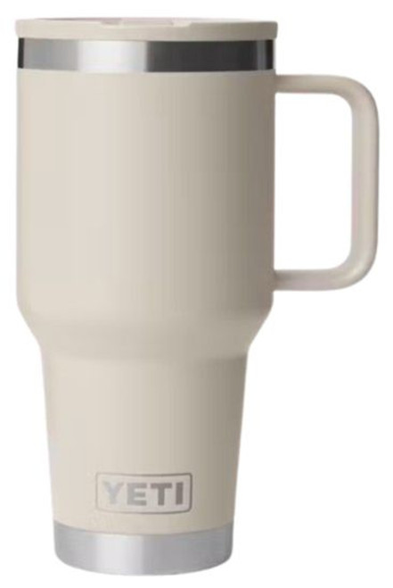 Yeti Rambler 30 oz. Travel Straw Mug with Color-Matched Straw Lid in cape taupe