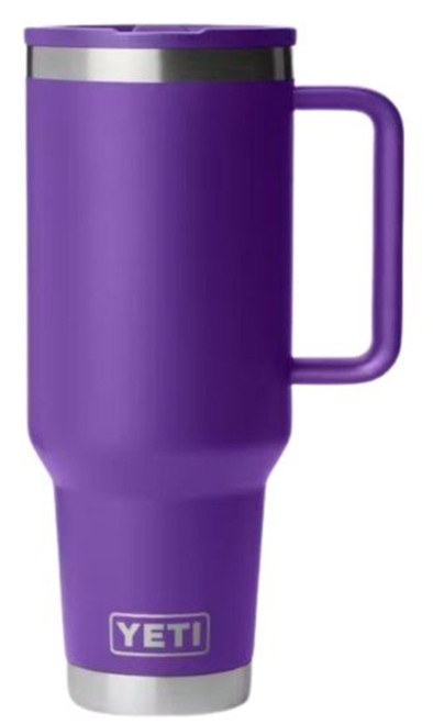 Yeti Rambler 40 oz. Travel Straw Mug with Color-Matched Straw Lid in pace purple