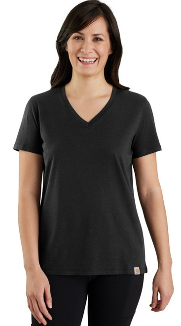 Carhartt Womens Tencel Fiber Series Relaxed Fit V-Neck Short Sle