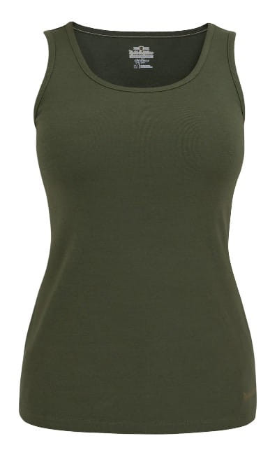 Noble Outfitters Womens Olive Tug-Free Tank