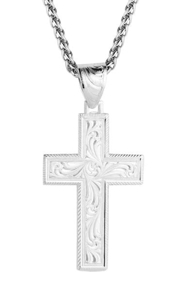 Montana Silversmiths Granite Peak Cross Necklace