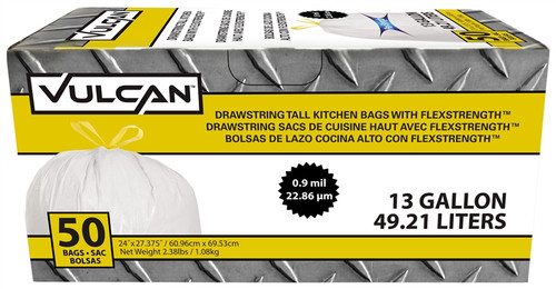 Vulcan 13GAL Kitchen Trash Bags