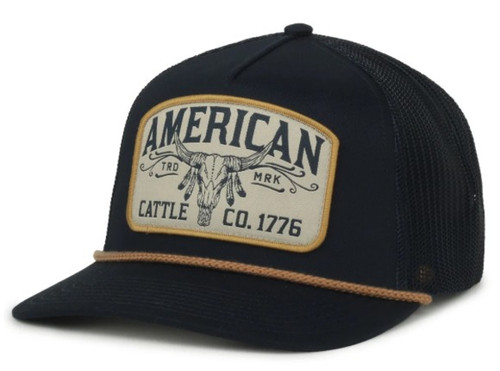 Rural Cloth Men's Black & Yellow Headdress Mesh Snapback Hat