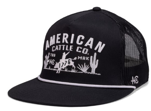 Rural Cloth Men's Black 8-Second Mesh Snapback Hat