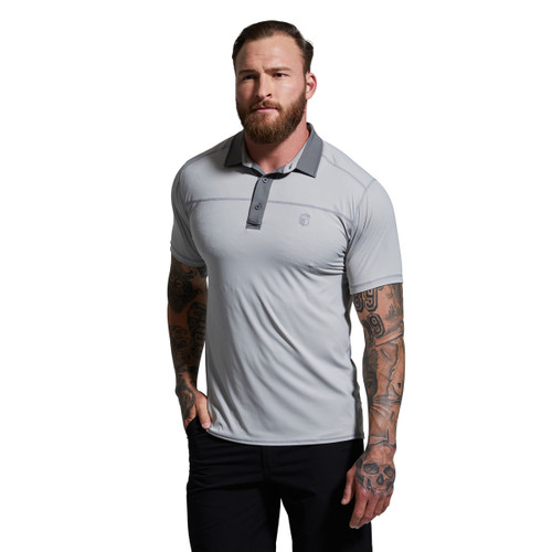 Born Primitive Men's Paloma Grey Short Sleeve Tek Polo