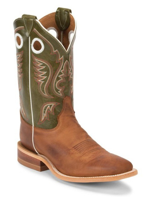 Justin Men's Cognac Austin 11" Western Square Toe Boots