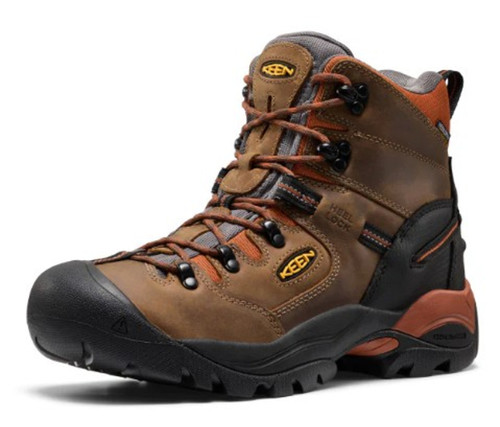 Keen Men's Cascade Brown & Black Pittsburgh Energy 6" Waterproof Soft Toe Boots