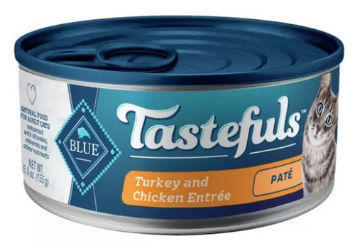 Blue Buffalo Tastefuls Natural Pate Wet Cat Food with Turkey & Chicken EntrÃƒÂ©e - 5.5oz