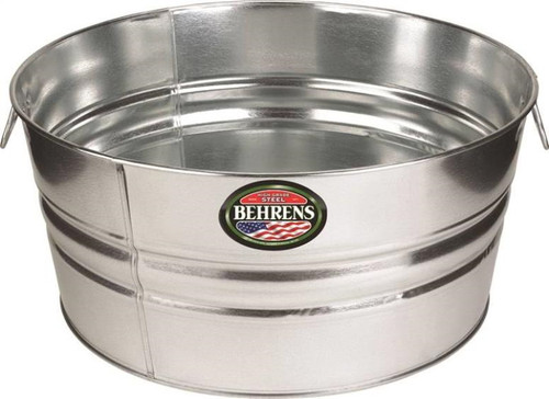 Behrens - Round Steel Wash Tub - 11 Gallons