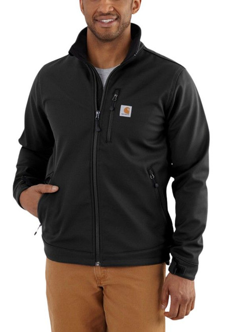Carhartt Men's Black Crowley Softshell Full Zip Jacket