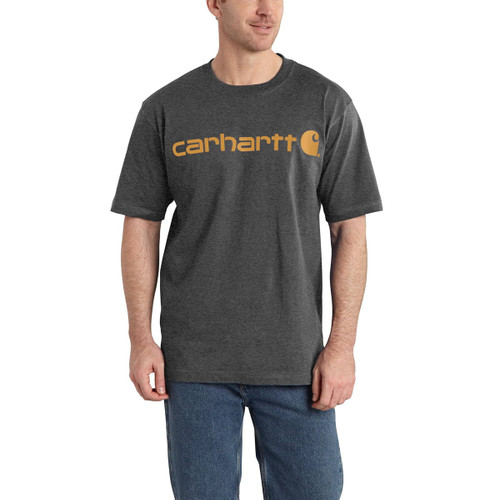 Carhartt Men's Dearborn Logo Loose Fit Heavyweight Short Sleeve Graphic T-Shirt