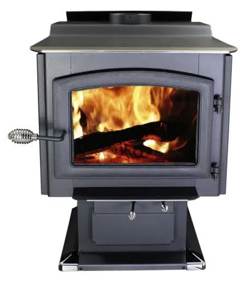 US Stove 3,200 Sq. Ft. Large Pedestal Wood Stove