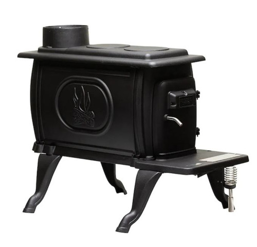 US Stove 900 Sq. Ft. Small Cast Iron Wood Stove - 2020 EPA Certified