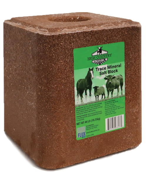 Flux Minerals High Country Select Trace Mineral Salt Block - 44 lbs.