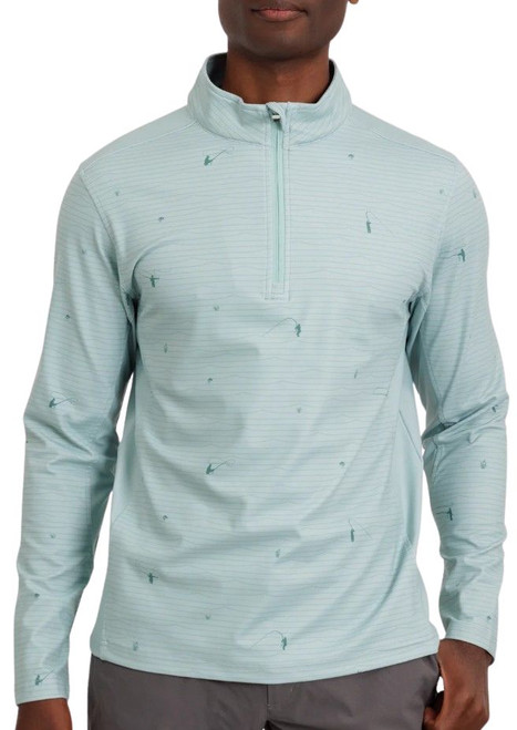 Waggle Men's Upstream Twilight Quarter Zip Long Sleeve Pullover