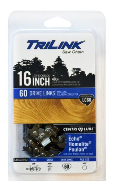 TriLink 16 in. LC60 Full Chisel Chainsaw Chain