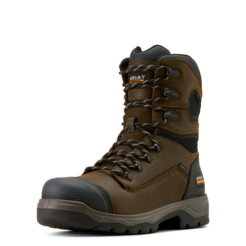 Ariat Men's Rich Brown Turbo DuraTread 8" Carbon Toe Work Boots