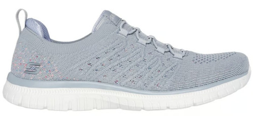 Skechers Women's Gray Virtue Show Runner Slip Ins Tennis Shoes