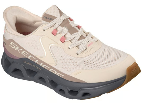 Skechers Slip-ins: Women's Natural & Grey Glide-Step Altus Athletic Shoes
