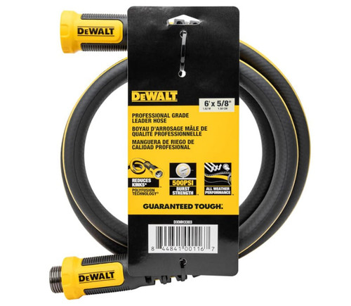 DeWalt 5/8 in x 6 ft Professional Grade Heavy Duty Water Hose