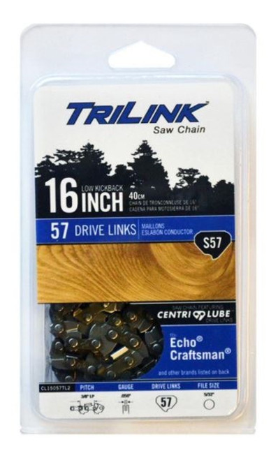 TriLink 16 in. S57 Semi Chisel Chainsaw Chain