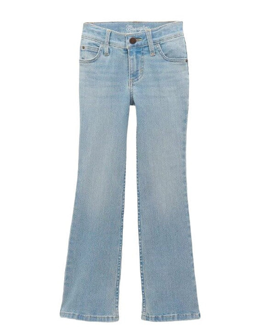 Wrangler Girls Harmony Bespoke Light Blue Western Bootcut Denim Jeans