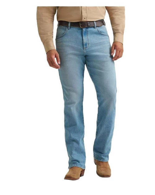 Wrangler Mens Retro Fallon Mid Rise Relaxed Fit Bootcut Jeans