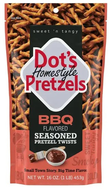 Dot's Homestyle Pretzels BBQ Seasoned Pretzel Twists - 16 oz. Bag