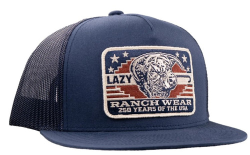 Lazy J Ranch Navy Freedom Classic Five Panel Trucker Hat