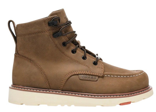 BRUNT Workwear The Marin Unlined Soft Toe 6" Brown Leather Work Boots