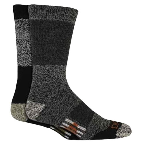 Dickies Mens Black Steel Toe Copper Infused Crew Socks