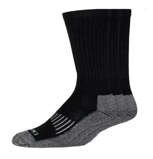 Dickies Mens Black Heavyweight Industrial Strength Crew Socks - 3 Pack