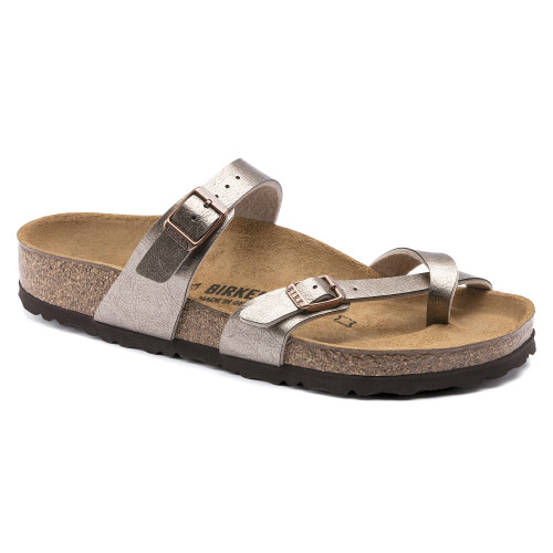 Birkenstock Womens Graceful Taupe Mayari Birko‑Flor Sandals