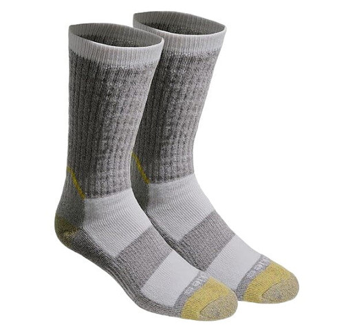 Dickies Mens Kevlar Reinforced Steel Toe Crew Socks - 2 Pack