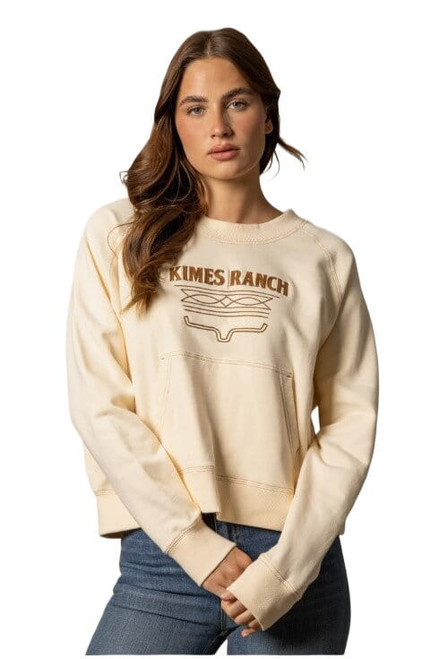 Kimes Ranch Womens Lexie Butter Bootstitch Cropped Pullover Sweater