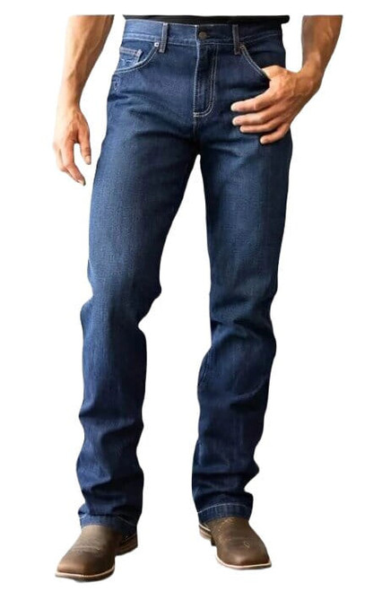Kimes Ranch Mens Dillon Mid‑Low Rise Wide Boot Jeans