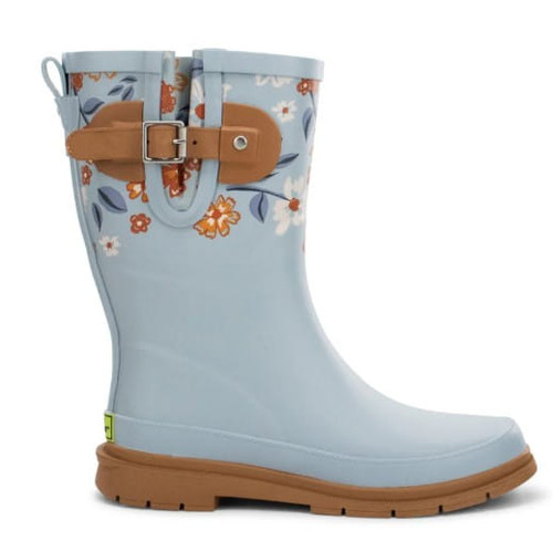Western Chief Womens Meadow Mist Light Blue Mid Rain Boots