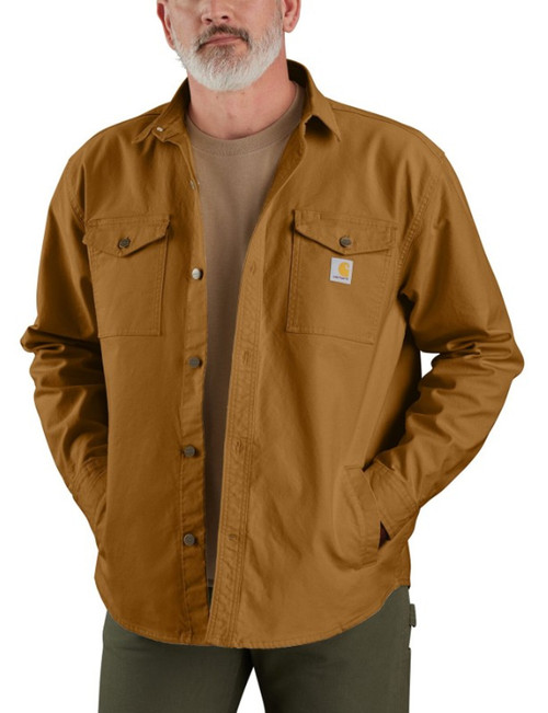 Carhartt Men's Montana Rugged Flex Loose Fit Heavyweight Duck Shirt Jac