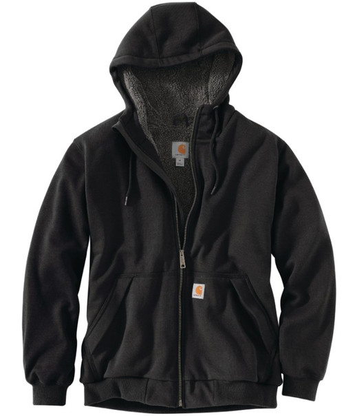 Carhartt Men's Rain Defender Relaxed Fit Midweight Sherpa Lined Full Zip Sweatshirt